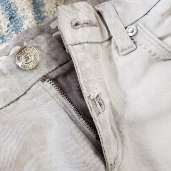Seven7 Jeans High Rise Skinny Women's Light Grey Wash Size 28 - Picture 7 of 11